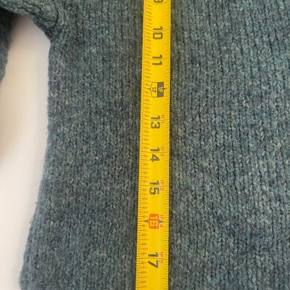 Sundays Women's Zero Green Mohair  Cropped Wool Pullover Sweater Balloon Slv - Picture 6 of 6